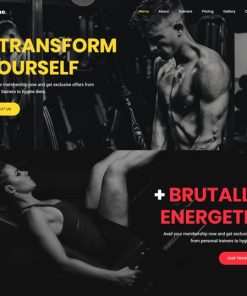 fitness gym web design service