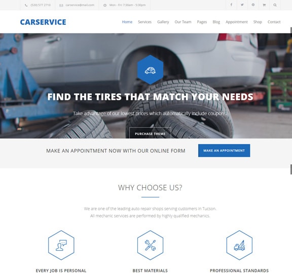 Car Repair Services Web Design